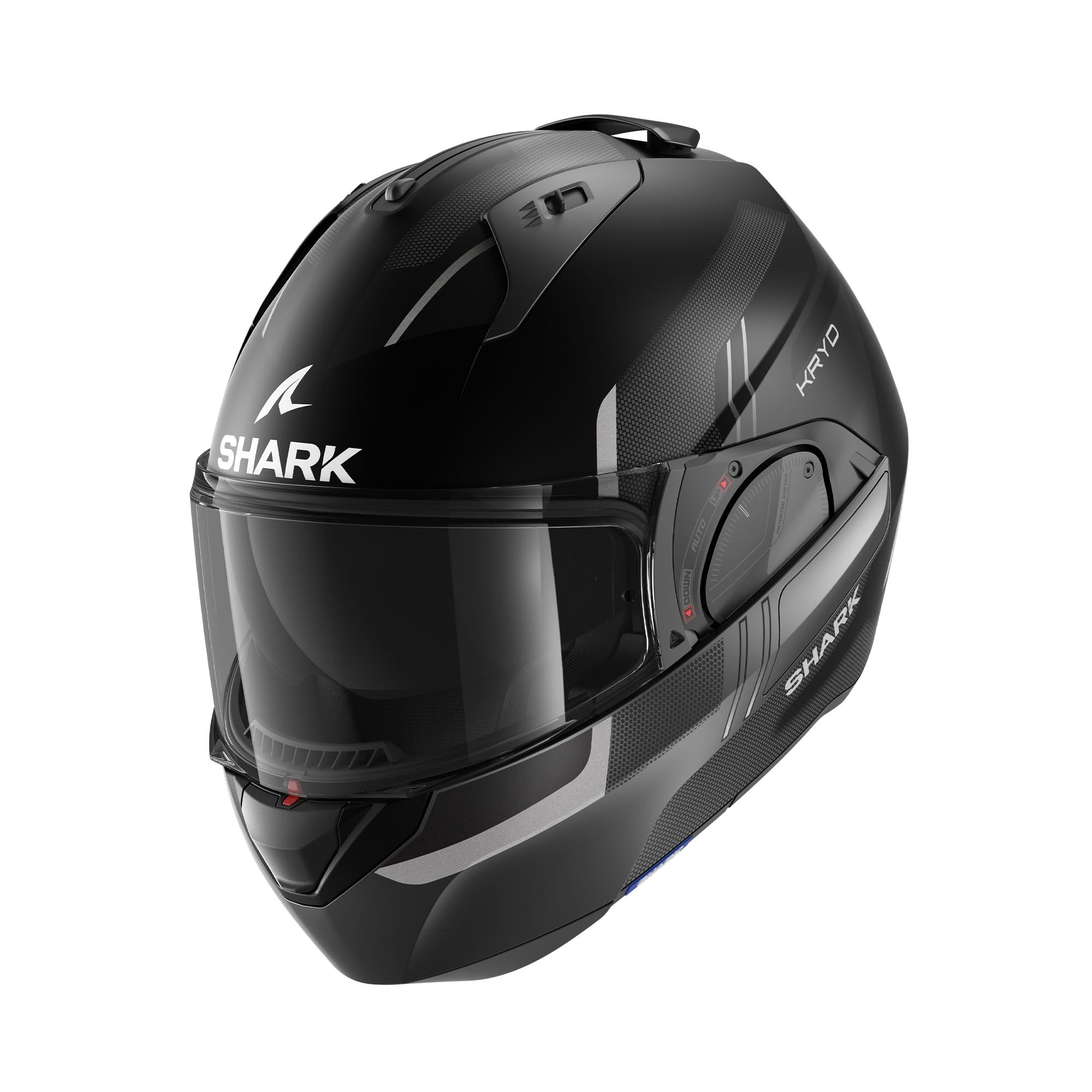 SHARK EVO ES KRYD MAT BLK ANT SIL XS