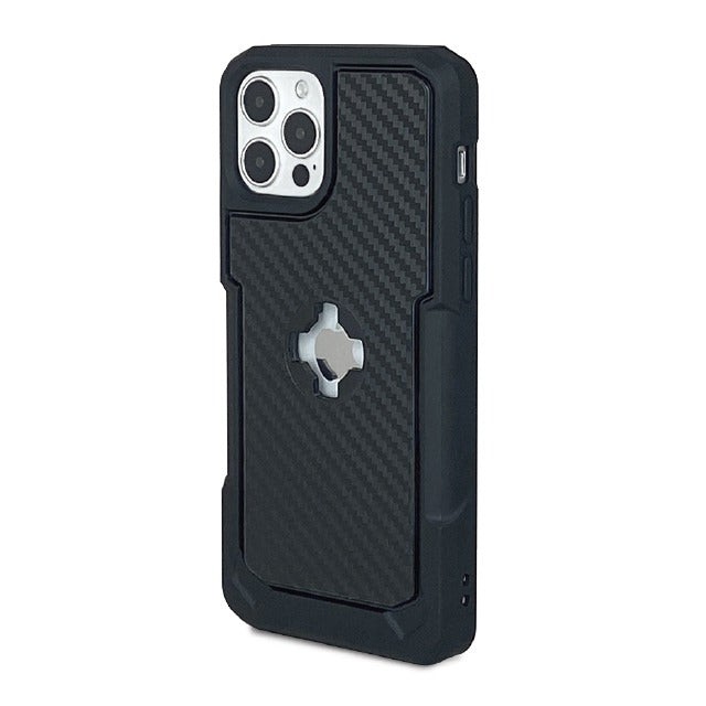 iPhone 12 Pro Max X-Guard Case Carbon Fibre + Infinity Mount