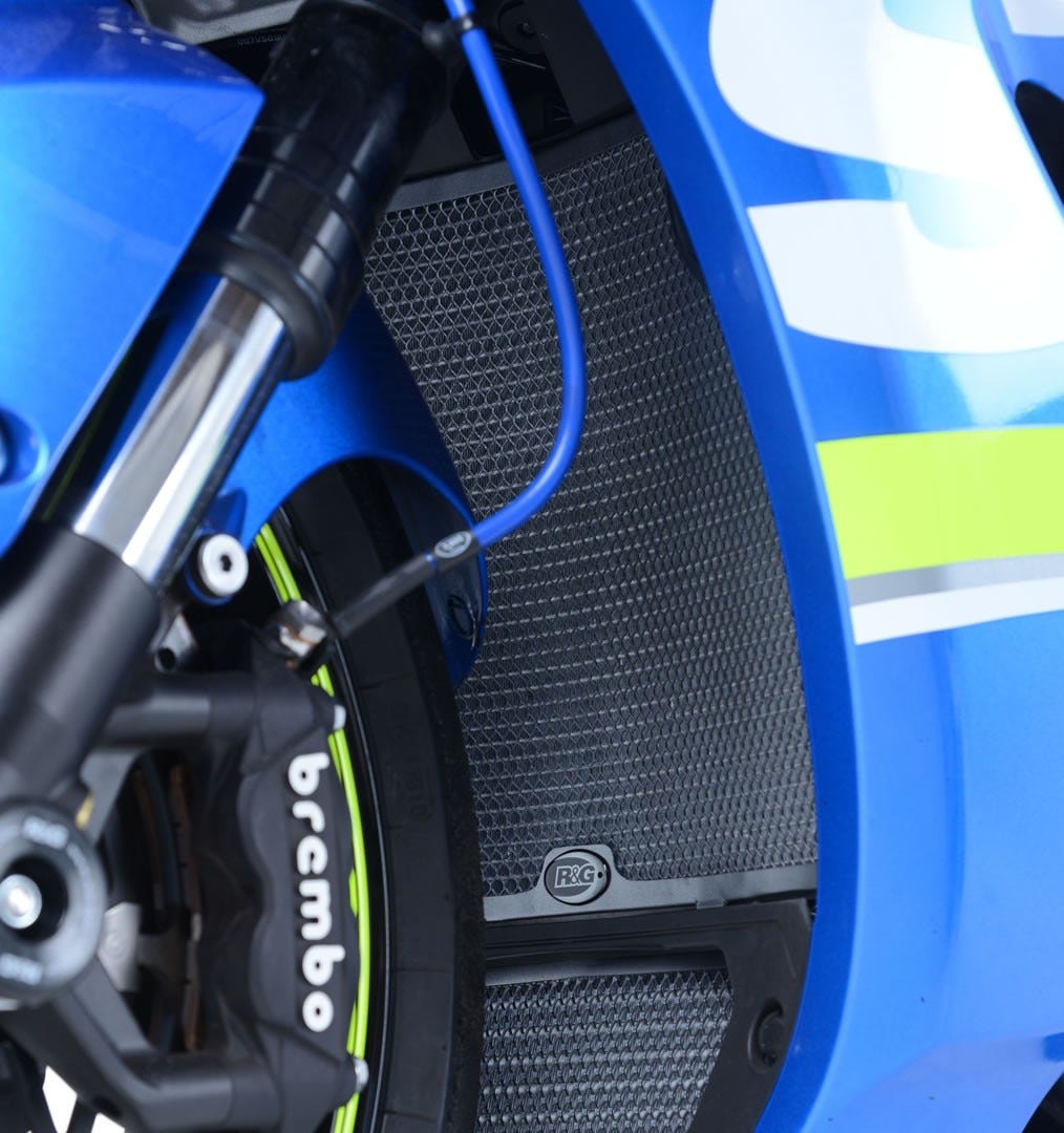 R&G RADIATOR GUARD LIGHT BLUE - SUZUKI GSX-R1000/R '17-