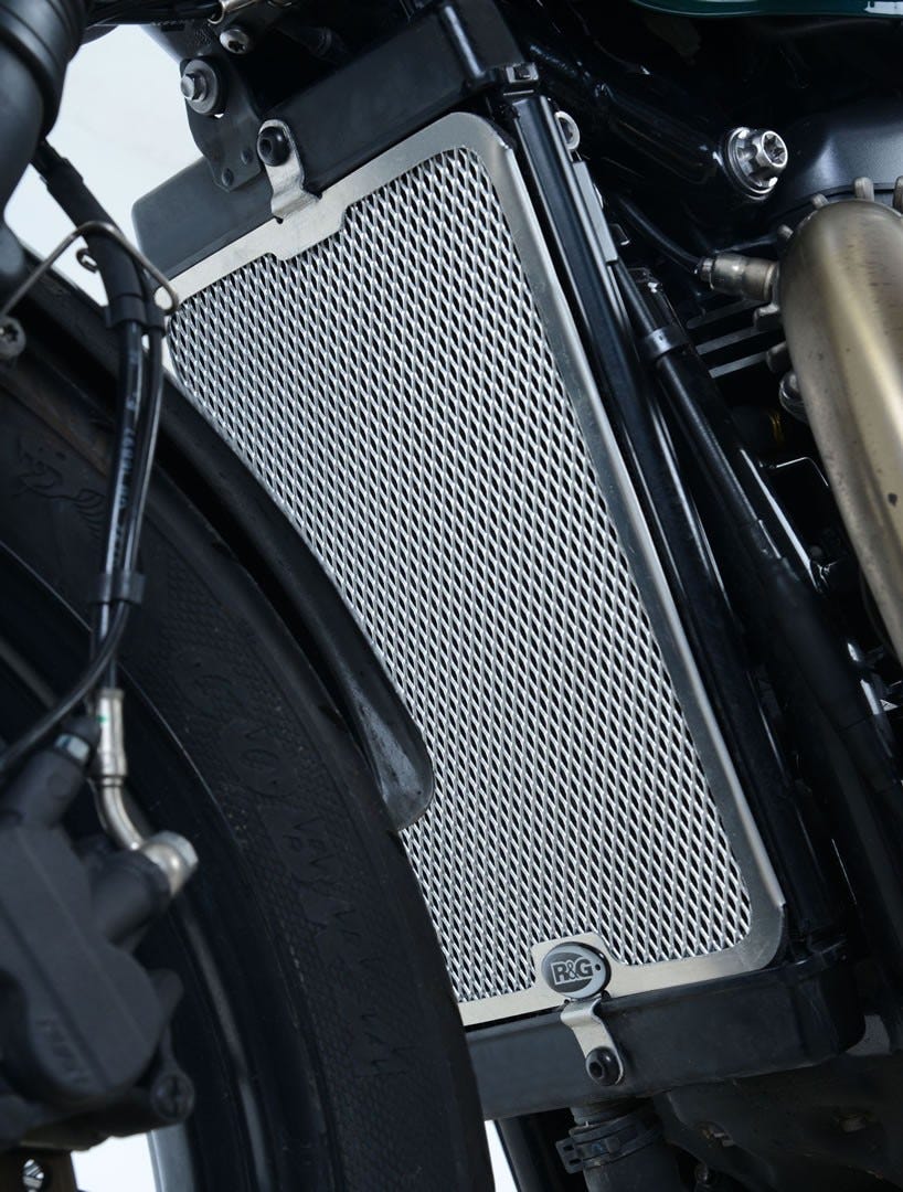 Radiator Guard SILVER - Triumph Bonneville Bobber '17-