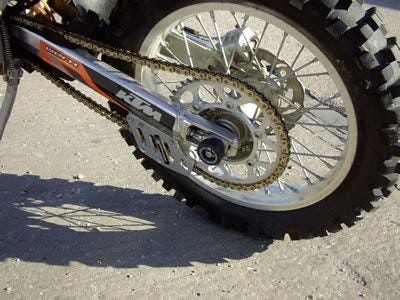 Swingarm Protectors ORANGE, KTM 660 SMC/EXC/SMR/LC4 Range