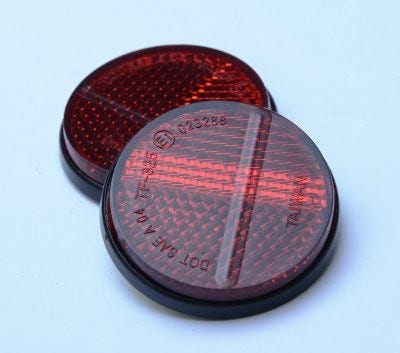 ROUND REFLECTOR E-MARKED 4CM