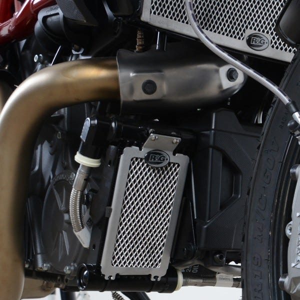 Oil Cooler Guard, RED, Indian FTR1200(S) '19-
