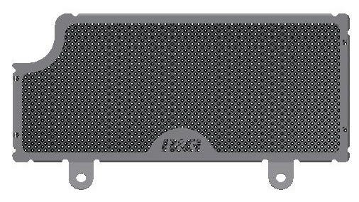 Oil Cooler Guard BLACK - Kawasaki ZX-10R/RR '21-