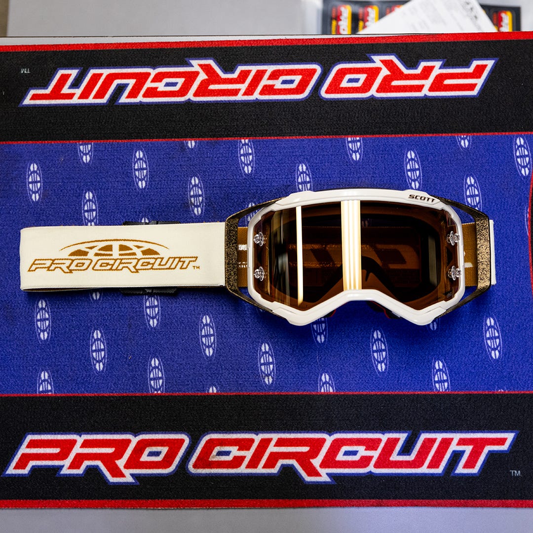 SCOTT Prospect Pro Circuit AMP Goggle -  beige/brown | gold chrome lens