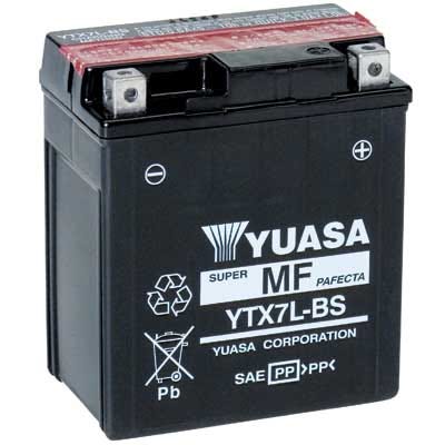 YUASA SUPER MF BATTERY YTX7L-BS